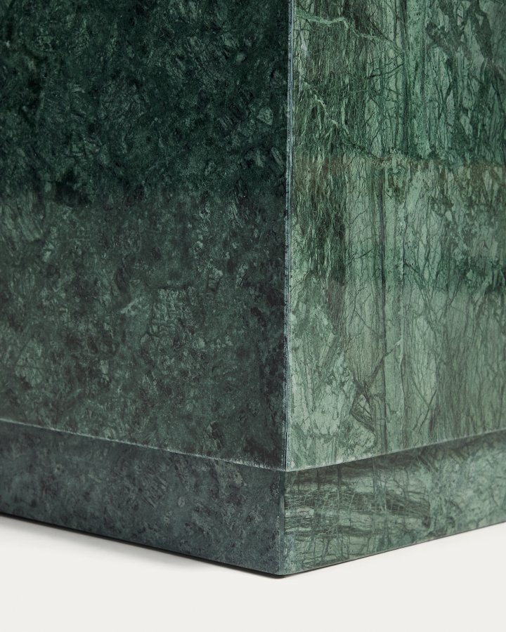 KAVE HOME Sorein sidebord, kvadratisk - gr�n marmor (40x40)