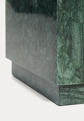 KAVE HOME Sorein sidebord, kvadratisk - gr�n marmor (40x40)