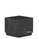KAVE HOME Sorein sidebord, kvadratisk - sort marmor (40x40)