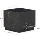 KAVE HOME Sorein sidebord, kvadratisk - sort marmor (40x40)
