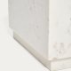 KAVE HOME Sorein sidebord, kvadratisk - hvid marmor (50x50)