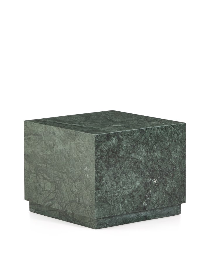 KAVE HOME Sorein sidebord, kvadratisk - gr�n marmor (50x50)