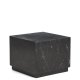 KAVE HOME Sorein sidebord, kvadratisk - sort marmor (50x50)