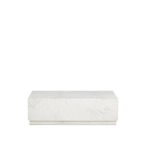 KAVE HOME Sorein sofabord, rektangul�r - hvid marmor (100x50)