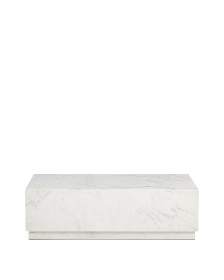 KAVE HOME Sorein sofabord, rektangul�r - hvid marmor (100x50)