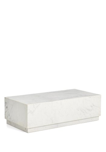 KAVE HOME Sorein sofabord, rektangul�r - hvid marmor (100x50)