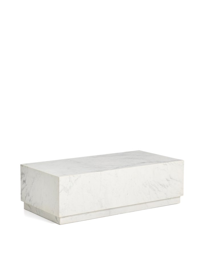 KAVE HOME Sorein sofabord, rektangul�r - hvid marmor (100x50)