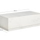 KAVE HOME Sorein sofabord, rektangul�r - hvid marmor (100x50)