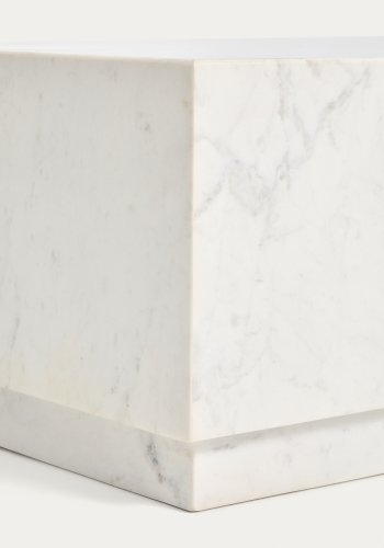 KAVE HOME Sorein sofabord, rektangul�r - hvid marmor (100x50)