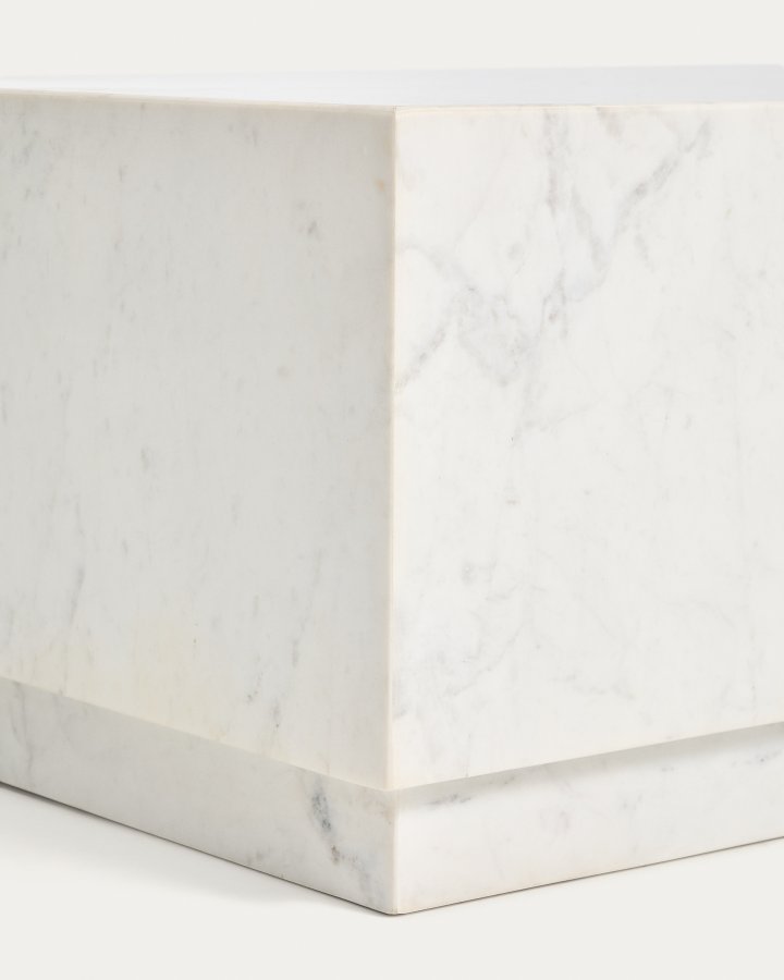 KAVE HOME Sorein sofabord, rektangul�r - hvid marmor (100x50)