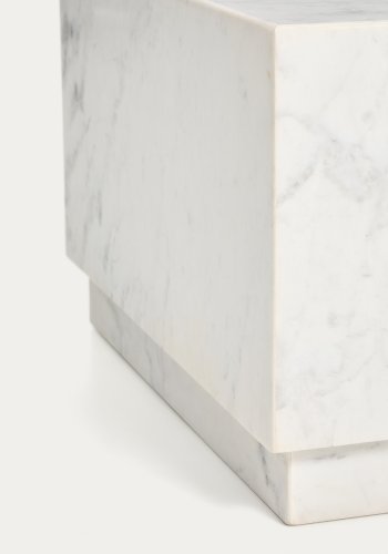 KAVE HOME Sorein sofabord, rektangul�r - hvid marmor (100x50)