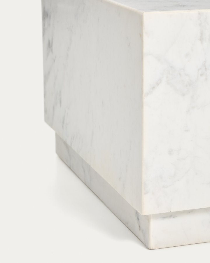 KAVE HOME Sorein sofabord, rektangul�r - hvid marmor (100x50)