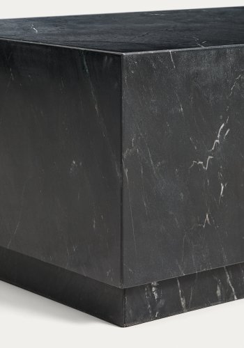 KAVE HOME Sorein sofabord, rektangul�r - sort marmor (100x50)