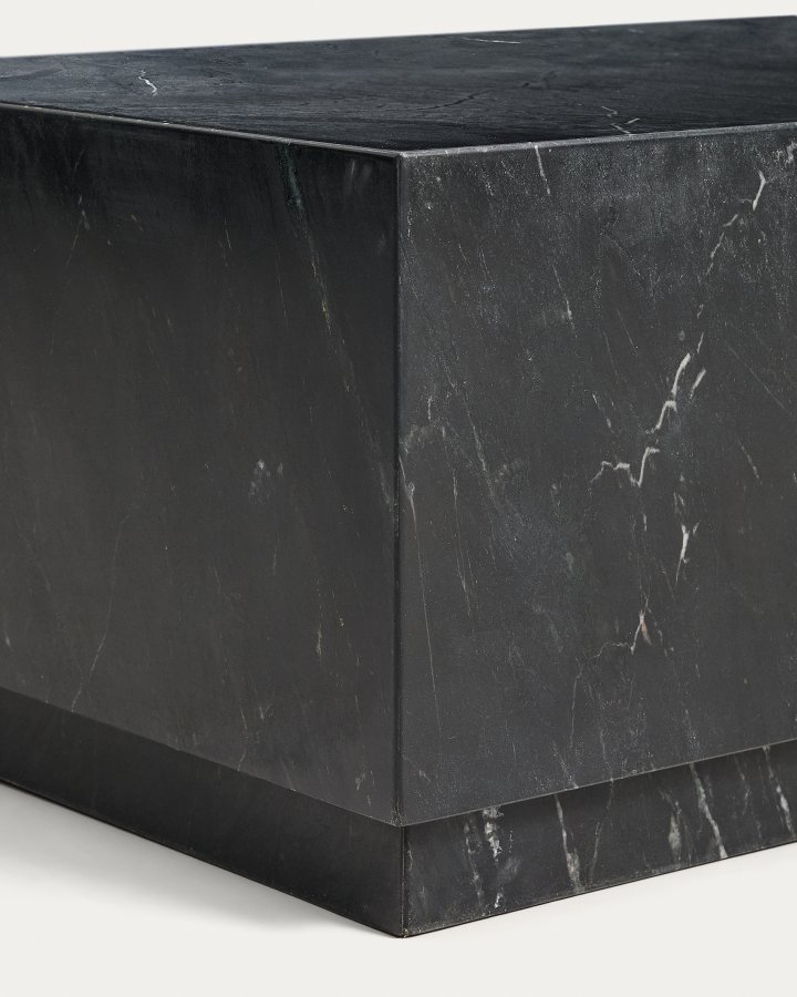 KAVE HOME Sorein sofabord, rektangul�r - sort marmor (100x50)
