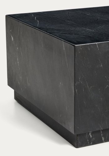 KAVE HOME Sorein sofabord, rektangul�r - sort marmor (100x50)