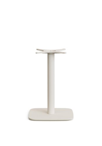 KAVE HOME Dina barbordben med firkantet metallbase i hvitmalt utfrelse
