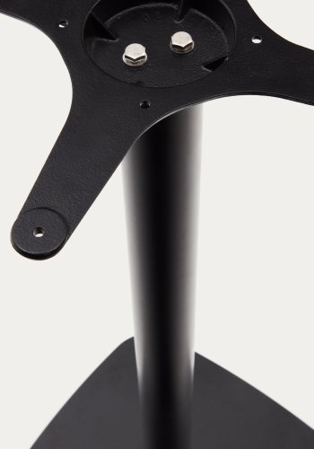 KAVE HOME Dina hye barbordben med firkantet metallbase i lakkert svart finish