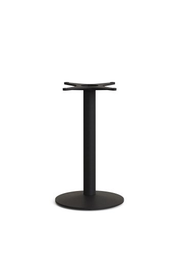 KAVE HOME Esilda barbordben med liten rund metallbase i lakkert svart finish