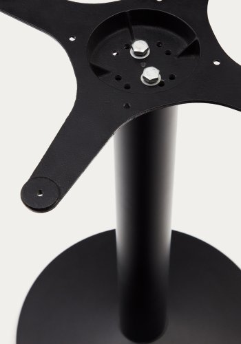 KAVE HOME Esilda barbordben med liten rund metallbase i lakkert svart finish