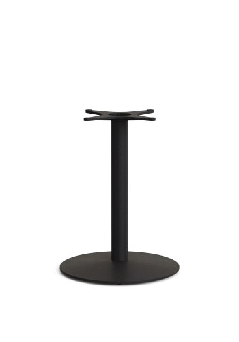 KAVE HOME Esilda barbordben med stor rund metallbase i lakkert svart finish