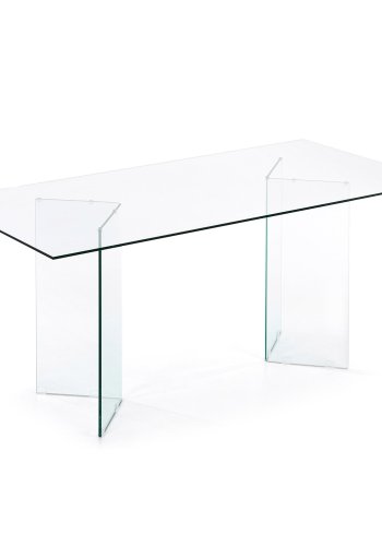 KAVE HOME Burano spisebord, rektangulrt - klart glass (200x90)