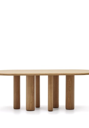 KAVE HOME Mailen spisebord, ovalt - brun ask finer (220x105)