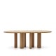 KAVE HOME Mailen spisebord, ovalt - brun ask finer (220x105)