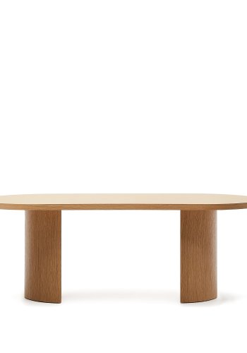 KAVE HOME Nealy-bord med eikefiner i naturlig utfrelse, 200 x 100 cm