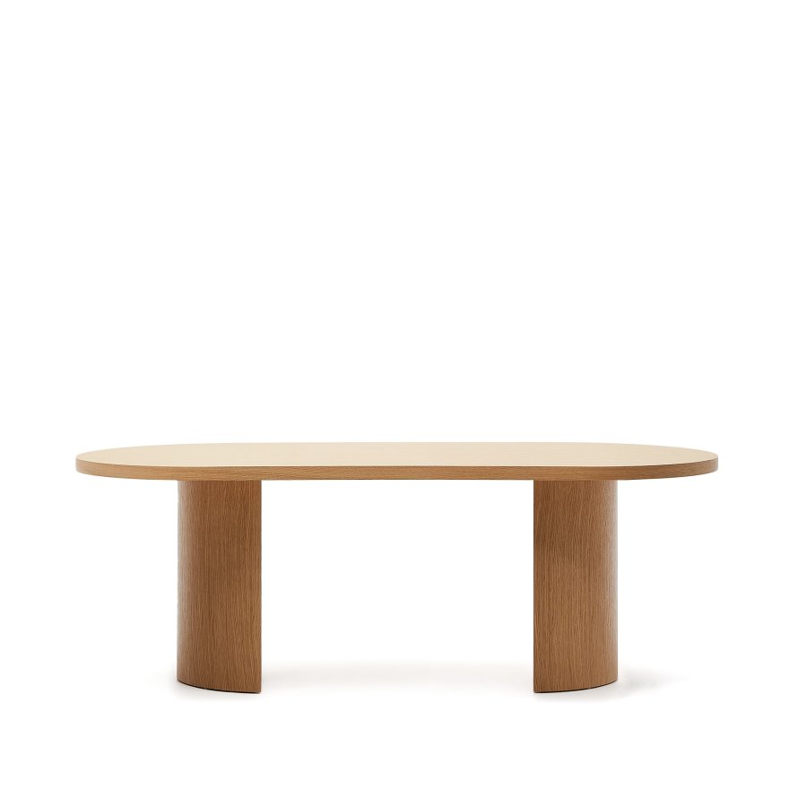 KAVE HOME Nealy-bord med eikefiner i naturlig utfrelse, 200 x 100 cm