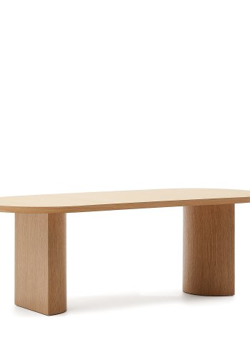 KAVE HOME Nealy-bord med eikefiner i naturlig utfrelse, 200 x 100 cm