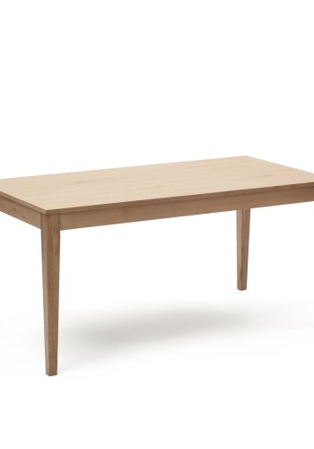 KAVE HOME Yain spisebord, med uttrekk - naturlig eikefiner og eik (160(220)x80)