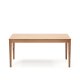 KAVE HOME Yain spisebord, med uttrekk - naturlig eikefiner og eik (160(220)x80)