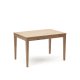 KAVE HOME Yain spisebord, med uttrekk - naturlig eikefiner og eik (120(180)x80)