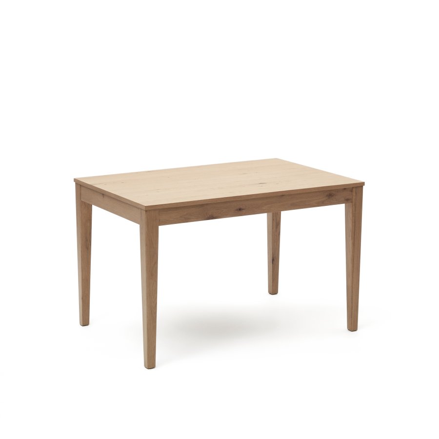 KAVE HOME Yain spisebord, med uttrekk - naturlig eikefiner og eik (120(180)x80)