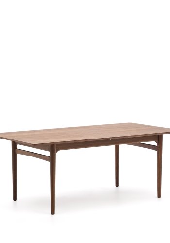 KAVE HOME Elan uttrekksbord i finer og heltre valnttre 200 (260) x 100 cm FSC Mix Credit