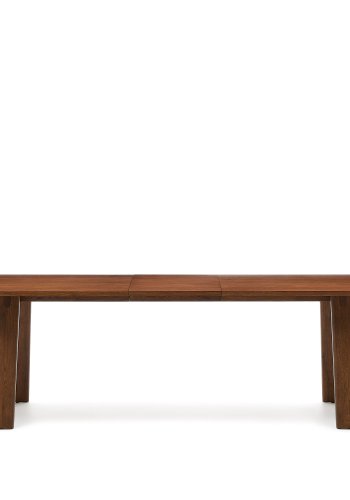 KAVE HOME Arlen spisebord, med uttrekk - finér i valnttfiner og eik (200(250)x95)