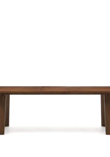 KAVE HOME Arlen spisebord, med uttrekk - finér i valnttfiner og eik (200(250)x95)