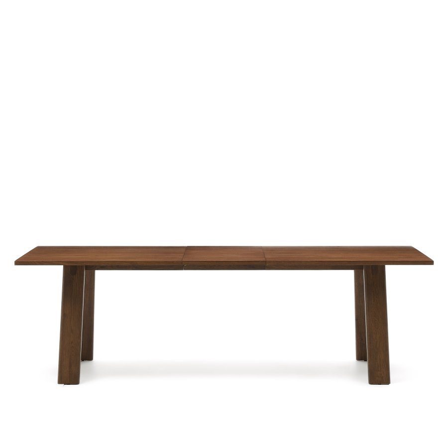 KAVE HOME Arlen spisebord, med uttrekk - finér i valnttfiner og eik (200(250)x95)