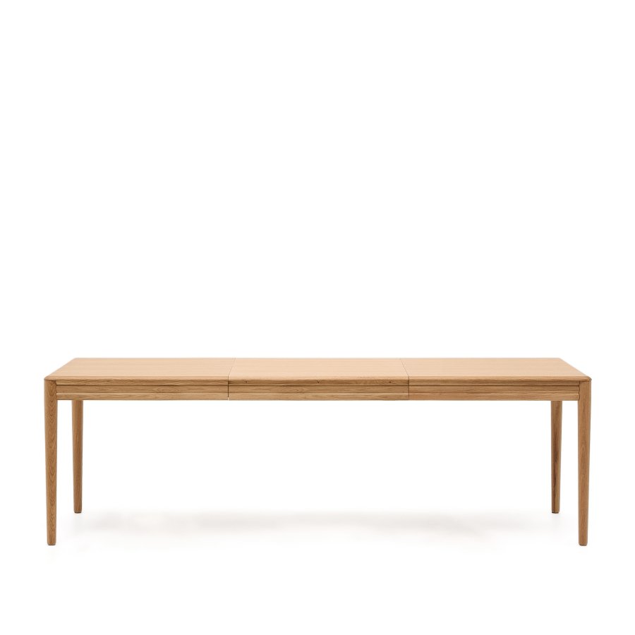 KAVE HOME Lenon uttrekksbord i naturlig FSC Mix Credit heltre eik og finr 160(200)x90