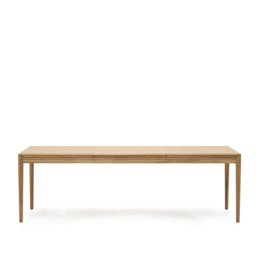 KAVE HOME Lenon uttrekksbord i naturlig FSC Mix Credit heltre eik og finr 160(200)x90