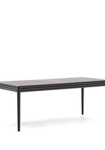 KAVE HOME Lenon uttrekksbord i sort eikefiner og heltre eik 200(280)x90cm FSC Mix Credit