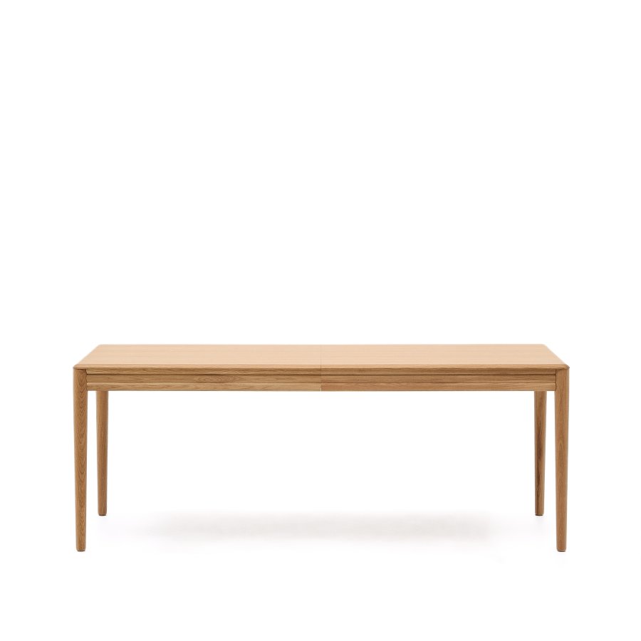 KAVE HOME Lenon uttrekksbord i naturlig FSC Mix Credit heltre eik og finr 200(280)x90