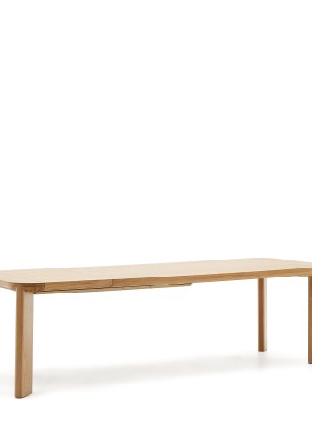 KAVE HOME Jondal uttrekkbart bord laget av heltre og eikefiner, 200 (280) cm x 100 cm FSC 100%