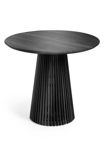 KAVE HOME Jeanette spisebord, rundt - sort sedertre (90)