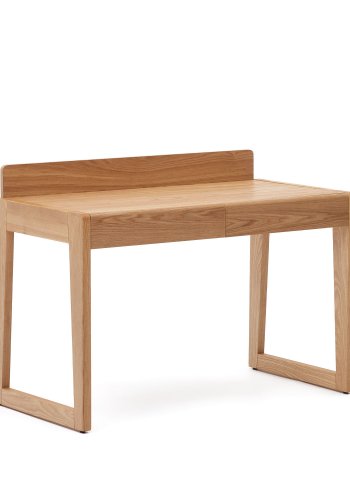 KAVE HOME Arandu skrivebord, m. 2 skuffer - brun ask finer (120x60)