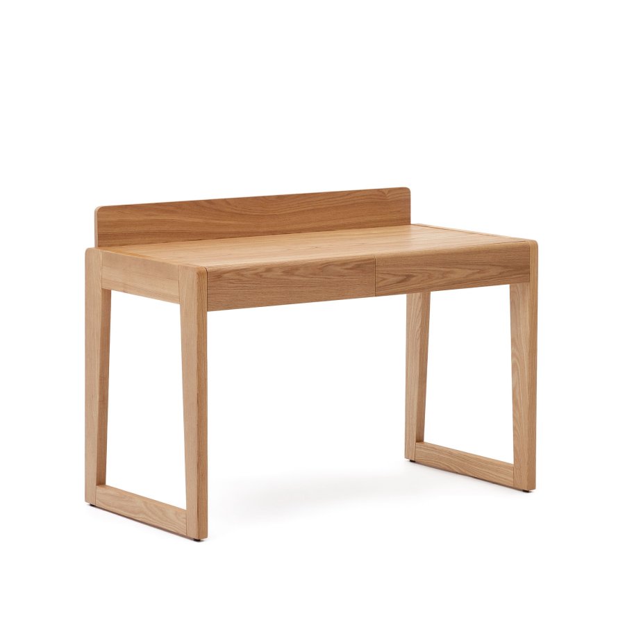 KAVE HOME Arandu skrivebord, m. 2 skuffer - brun ask finer (120x60)