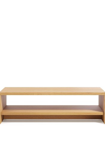 KAVE HOME Abilen salongbord, med hylle - naturlig eikefiner (120x60)