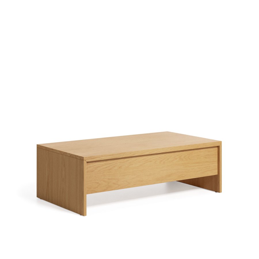 KAVE HOME Abilen salongbord, med bordplate som kan heves - naturlig eikefiner (110x60)