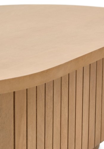 KAVE HOME Licia sofabord, ovalt - naturlig mangotre (120x60)