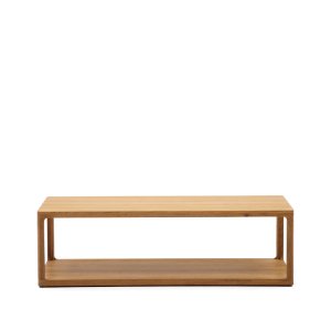 KAVE HOME Maymai soffbord i ek 140 x 65 cm
